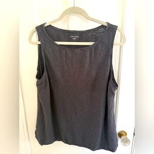 Eileen Fisher Gray Sleeveless Tank - Size Large